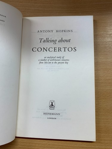 1974 ANTONY HOPKINS "TALKING ABOUT CONCERTOS" VINTAGE PAPERBACK BOOK (P3) - Picture 5 of 16