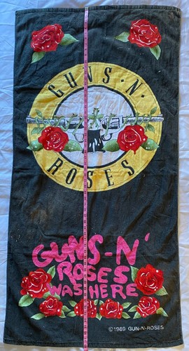 Toalla de playa 1989 Guns N Roses Was Here 1989 gira de conciertos original - Imagen 2 de 11