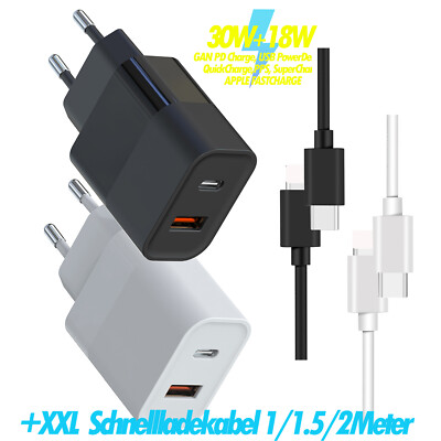 Schnellladegerät GAN Charge 48W Usb C Ladekabel für iPhone 12 12 Pro 11 11 Pro