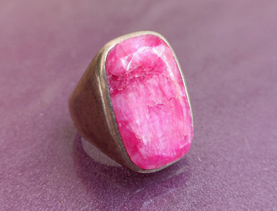 925 Silver Ruby Ring, 925 Silver Ring, Red Ruby Silver Ring, Healing Crystal