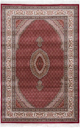 Tabriz Medallón Machine Woven Rug Persian Various Sizes - Rug, Carpet, Red - Picture 10 of 35