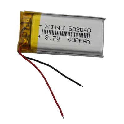 3.7V 400mAh 1.48Wh Li Battery 502040 For GPS Driving Recorder Speaker Headset