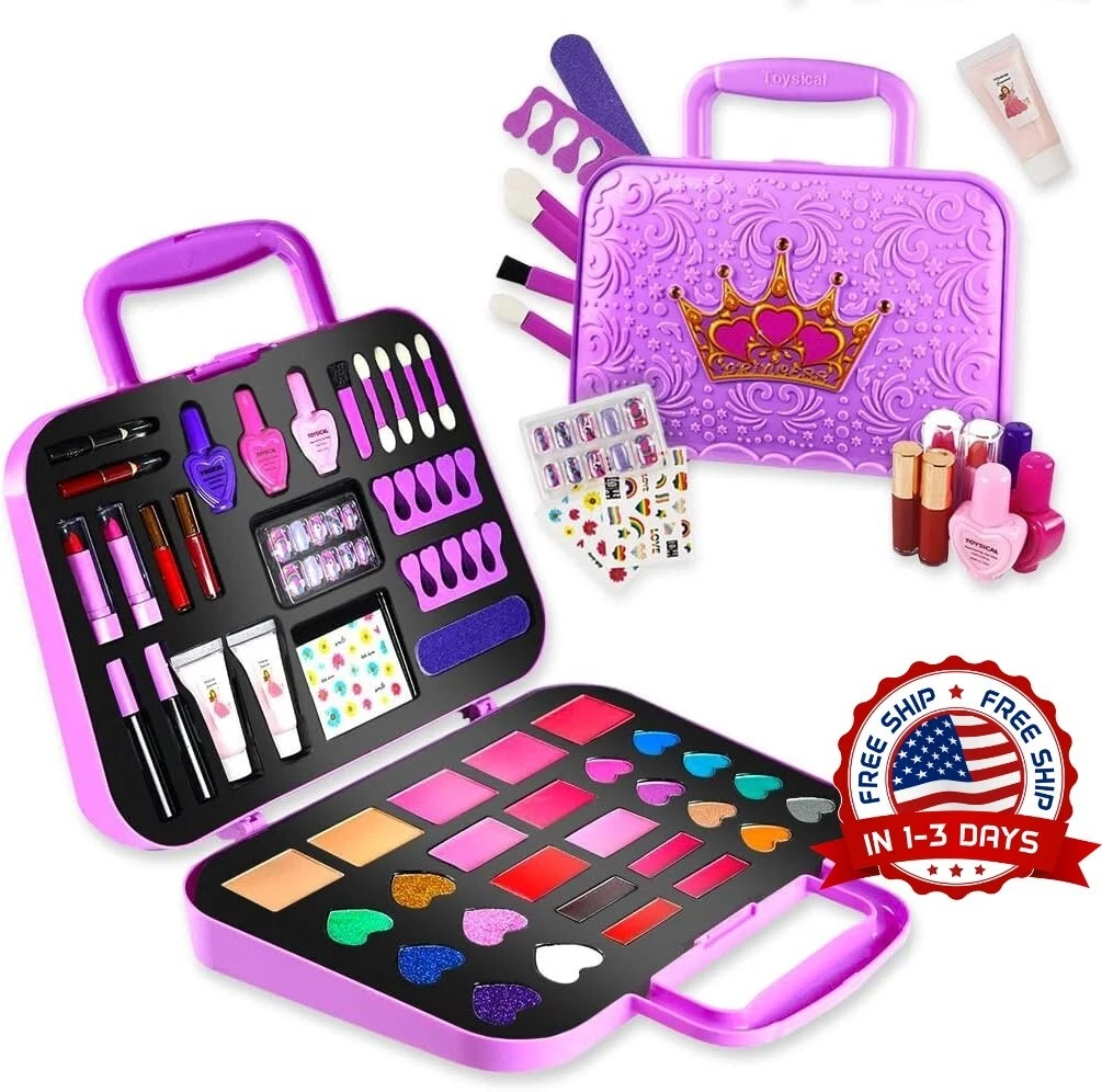 Juguetes para Niñas Paleta de Maquillaje No Tóxico para Ninos Estilo Princesa