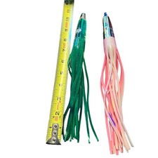 Bluefin Tuna Lures 10" Bullet Head H20 Pro Tackle Green Multi-col (Lot of 2)