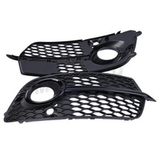For 14-17 Audi Q5 S-Line SQ5 Front Fog Light Grille Covers Black Pair New