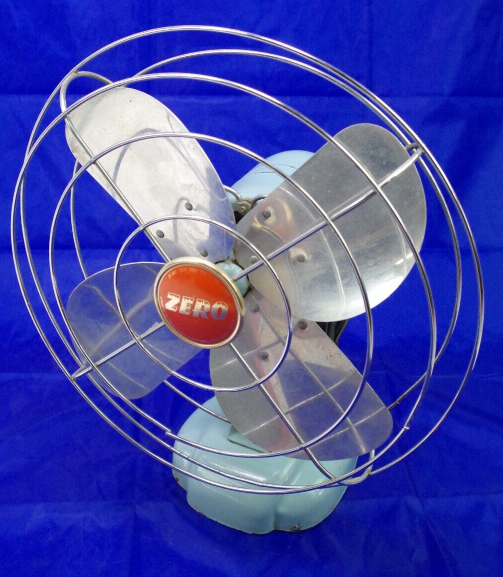 Vintage ZERO McGraw Bersted Co 1275A Electric Fan with Oscillation Issue-image