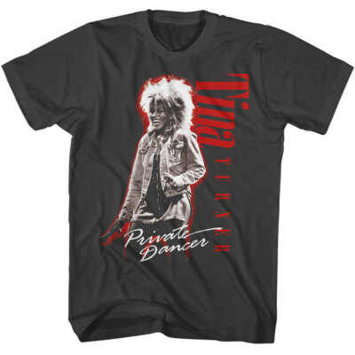 Tina Turner Jean Skirt Jacket Private Dancer Men's T Shirt Soul Rock Music Merch
