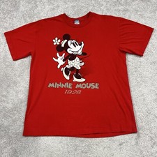 Vintage Disney Minnie Mouse T-Shirt Adult XL Double Sided Classic Cartoon Design