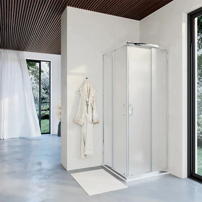 PARAMA BOX DOCCIA ANGOLARE 80X100CM H190 VETRO 6MM OPACO SCORREVOLE JAVA OPACO