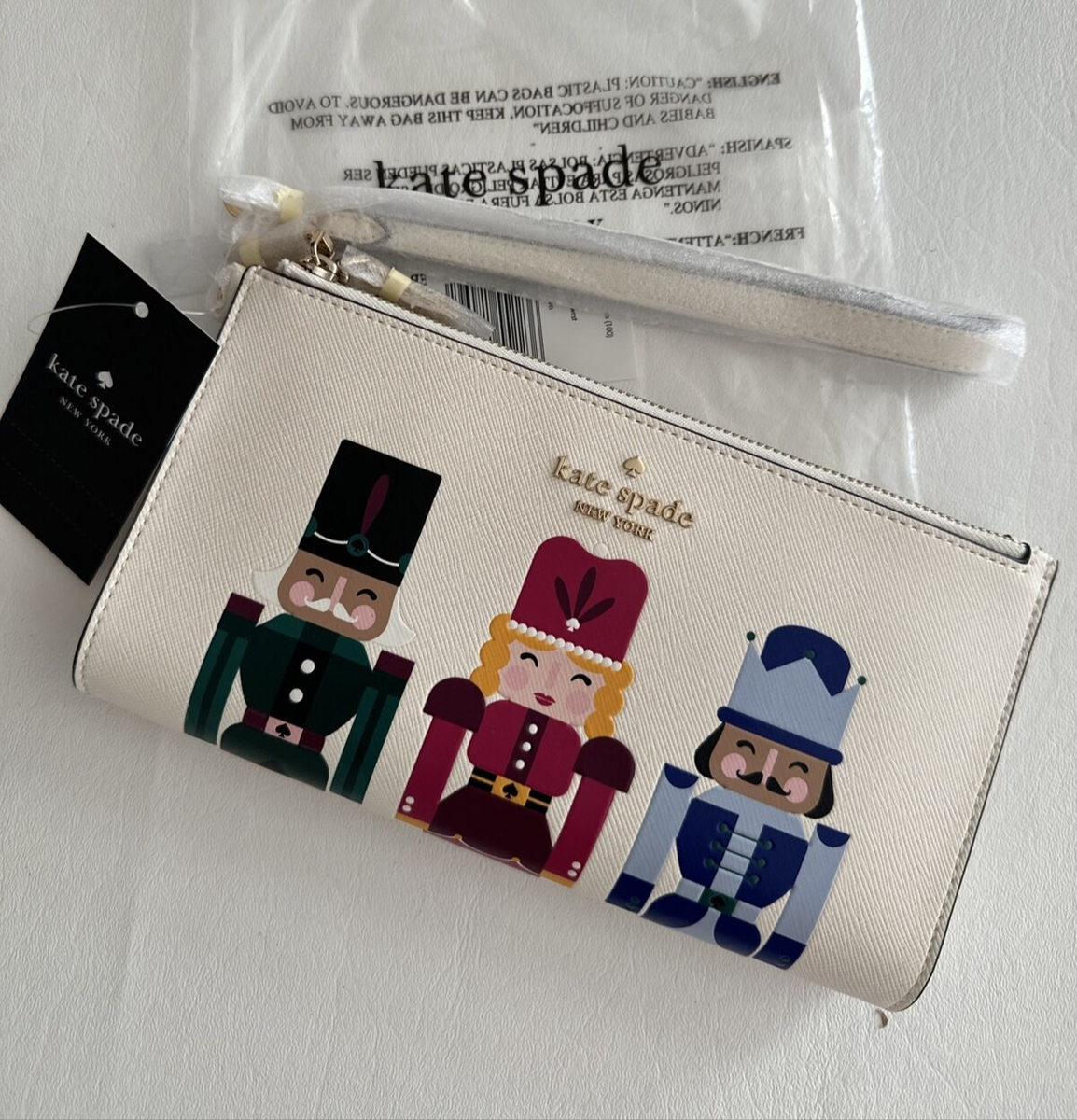 ポーチ Kate Spade Oh What Fun Nutcracker Double Zip Wristlet KJ073 Kate Spade Oh What Fun Nutcracker Double Zip Wristlet KJ073