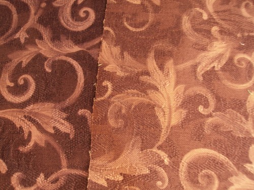 Decorator Fabric Swatches 9 1/2" x 10" Dark Muted Colors Floral Leaf Designs 12 - Picture 4 of 7
