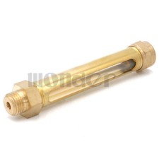 3/8" BSP 100mm Lube Devices Brass Oil Level Gauge Indicator Sight Glass Lathes
