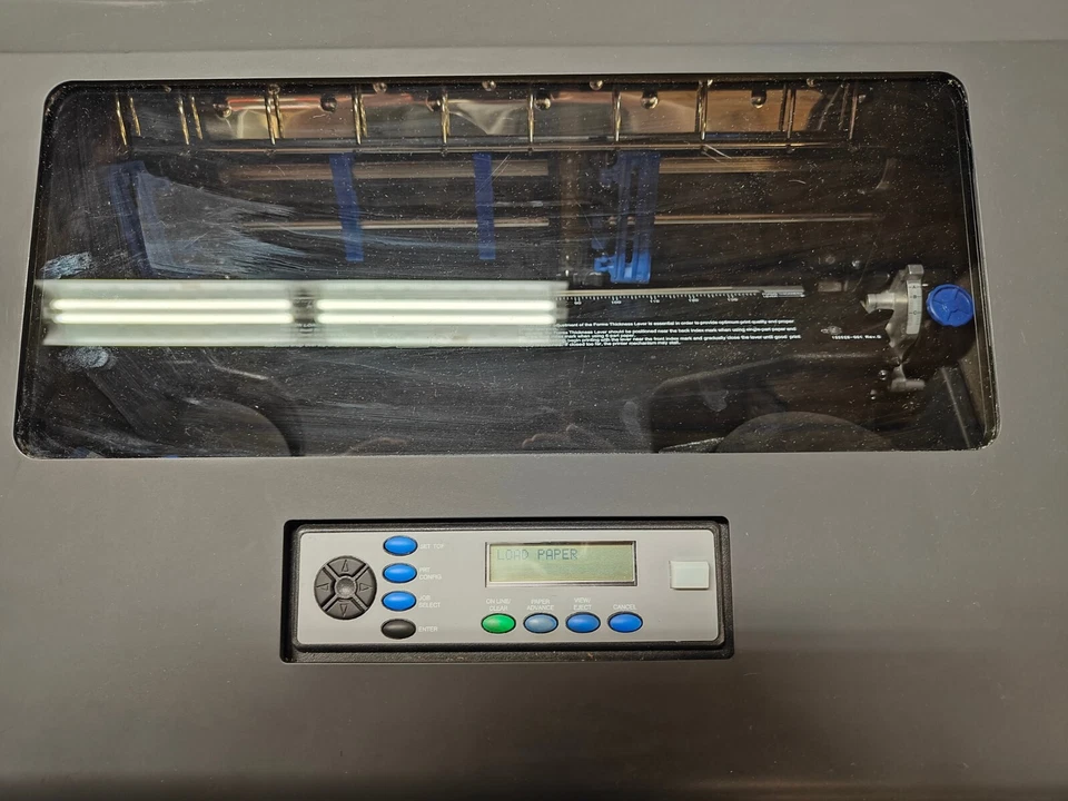 Printronix P7205 Cabinet Line Matrix Printer, 500 LPM - Ethernet, RS-232, serial - Image 4 of 4