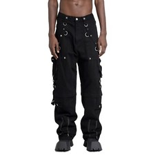 Men's black raver baggy Pants