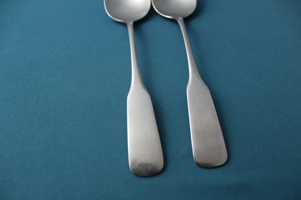 2 cucharadas para servir WMF PEREGRINAM satinado acero inoxidable Alemania 8 1/4" Foto 2 de 4