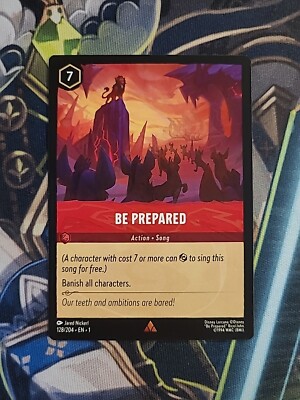 Disney Lorcana - Be Prepared 128/204 *NON-FOIL* The First Chapter Rare NM
