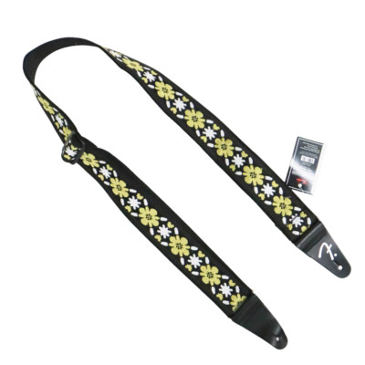 Fender Pasadena Woven Strap   Yellow Clover, 2''