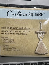 NEW Macrame Mini Wall Decor Kit Complete Bohemian BoHo Wood Fast Shipping