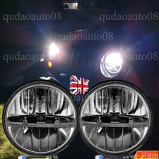 2×Fit MINI CLASSIC 7INCH ROUND HEADLIGHT CONVERSION KIT LED HEADLAMP KIT H4 BULB