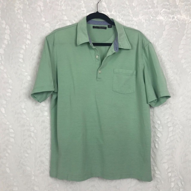 Greg Norman mint green mens golf polo shirt 100 fine Egyptian cotton large eBay