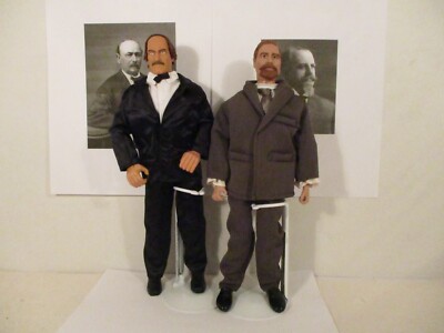 Adolphus Busch Eberhard Anheuser American businessmen Old West 12'' figure lot
