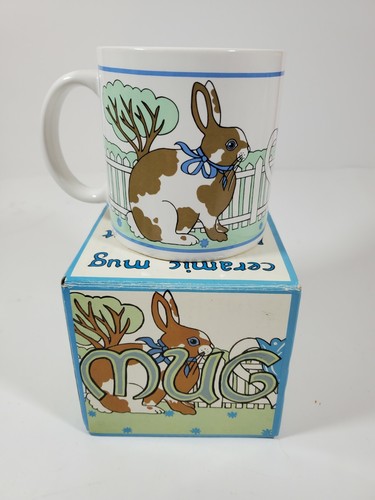 Andrea West Rabbit Mug Sigma Tastesetter Towle Company Tea Cup Bunny With BOX - Picture 2 of 7