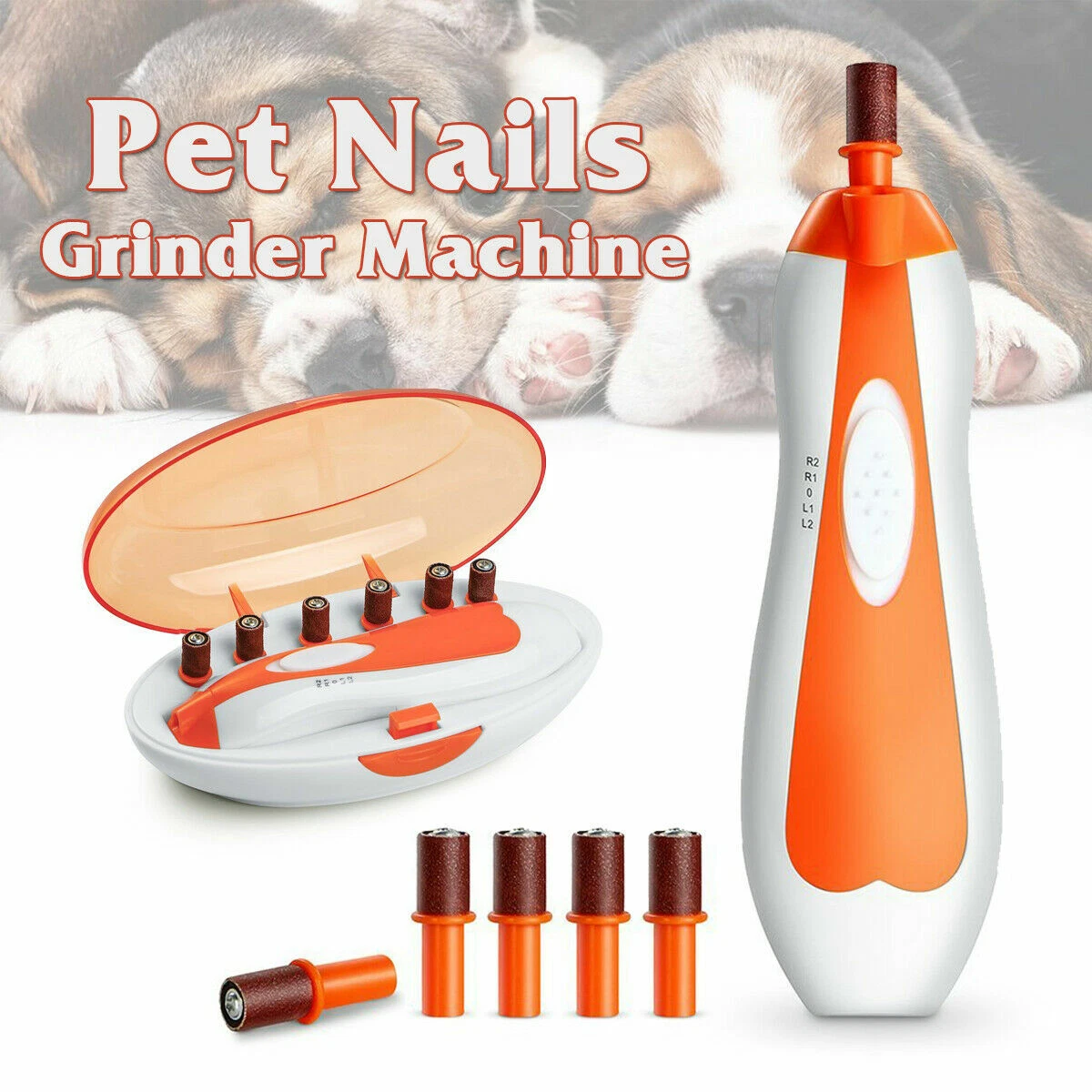 6 IN 1 Electric Dog Pet Nail Grinder Cat Claw Paw Toe Clipper Trimmer Grooming
Opens in a new window