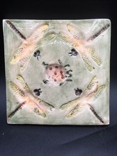 Dragonfly Terra Cotta Ladybug Tile Hand painted 6
