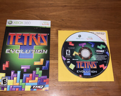 Tetris Evolution for XBox 360, Disc And Manual , Tested/Works