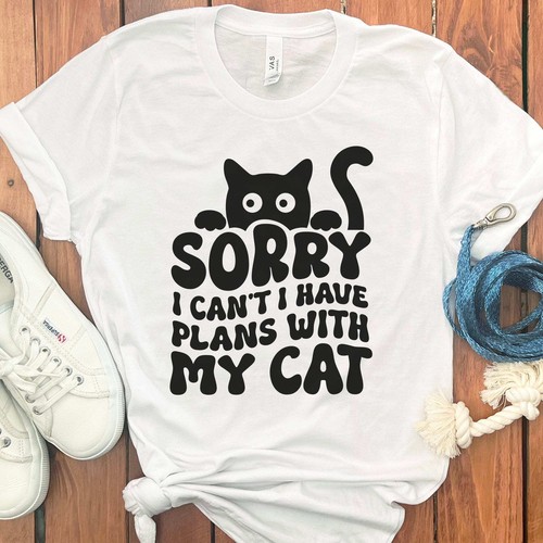 SORRY PLANS WITH CAT T-SHIRT - Picture 29 of 49