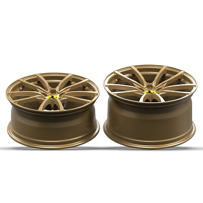 19 inch FORGED F430 SCUDERIA GOLD WHEELS SET-CUSTOM MADE FOR