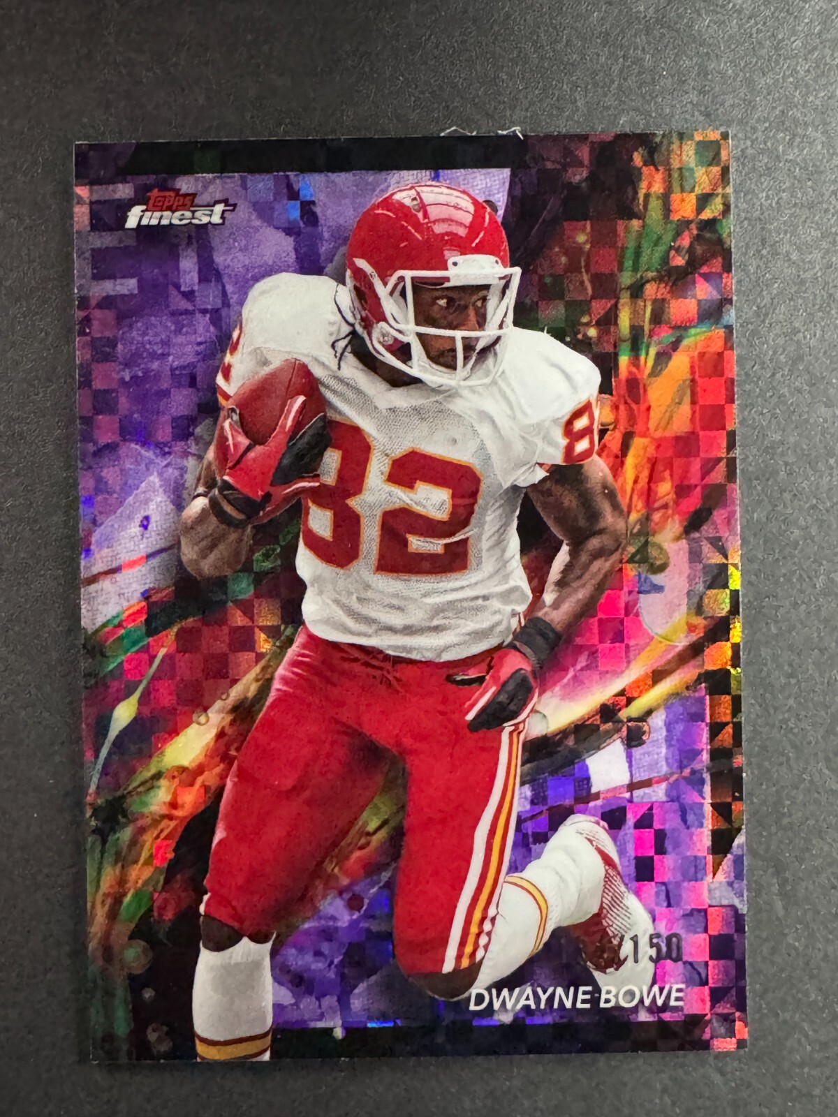 Dwayne Bowe 2024 Topps Finest Purple Checkerboard /150 #39
