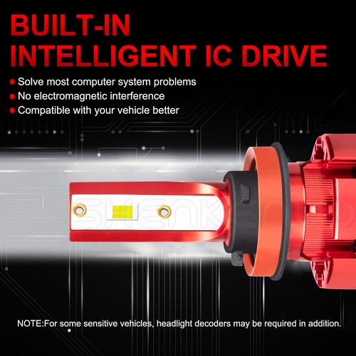 Combo LED Headlight Bulbs Fit for Chevy Malibu Impala High Low Beam 6000K 4pcs - Imagen 2 de 14