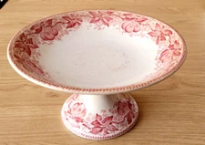 Ceramic Compote Dish By T.F. Badonviller - Cherry Model