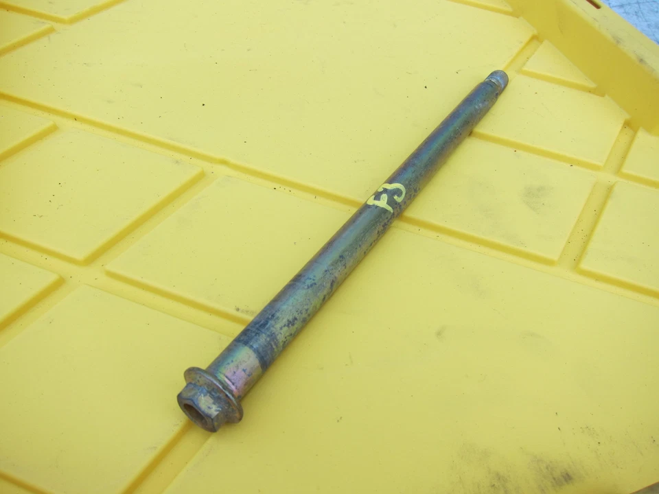 1996 Honda CBR 600 F3 OEM REAR AXLE BACK WHEEL RIM PIVOT BOLT AXEL - Image 2 of 4