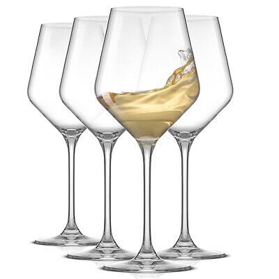 JoyJolt Layla Crystal White Wine Glasses Set 13.5 Ounce Glass of 2