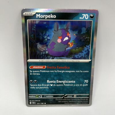 Papier Pokemon Morpeko Holo (It) 121-182 Paradox Stormy Weather