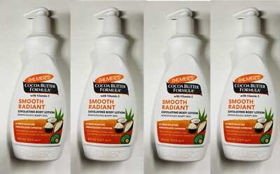 4XPalmers Smooth Radiant Exfoliating Body Lotion, erneuert raue & holprige Haut 400ml