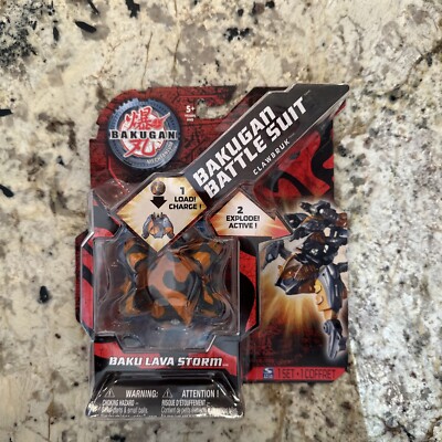 Bakugan Battle Brawlers Battle Suit Subterra Baku Lava Storm Clawbruk NEW