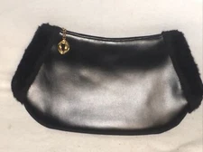 Stylecraft Miami Vintage 1960's Rare Black Wearable Arm Through Purse Clutch