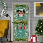 Party Decoration - Green Holly - Personalised Photos And Text Door Banner