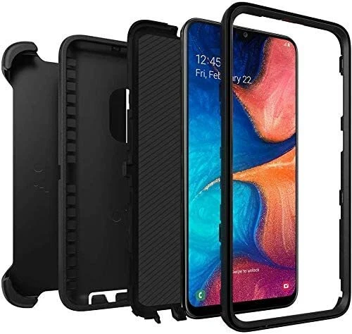 For Samsung Galaxy A50/A20/A30 Case Armor Belt Clip Phone Cover +Tempered Glass - Image 2 of 4