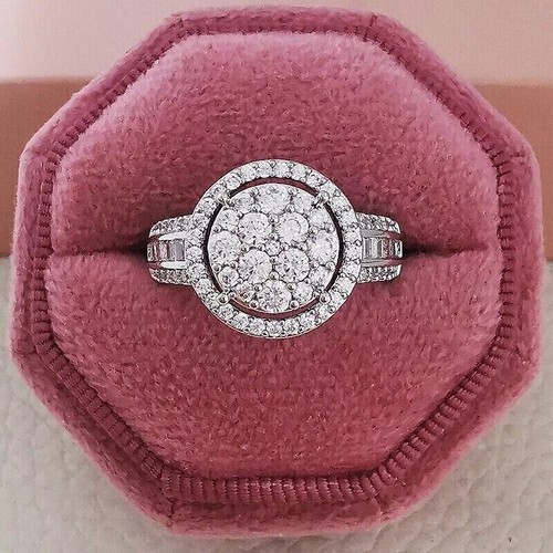 1.9 CT Anniversary Ring 925 Silver Plated Adorable Ring For Christmas Gifts - Afbeelding 8 van 10