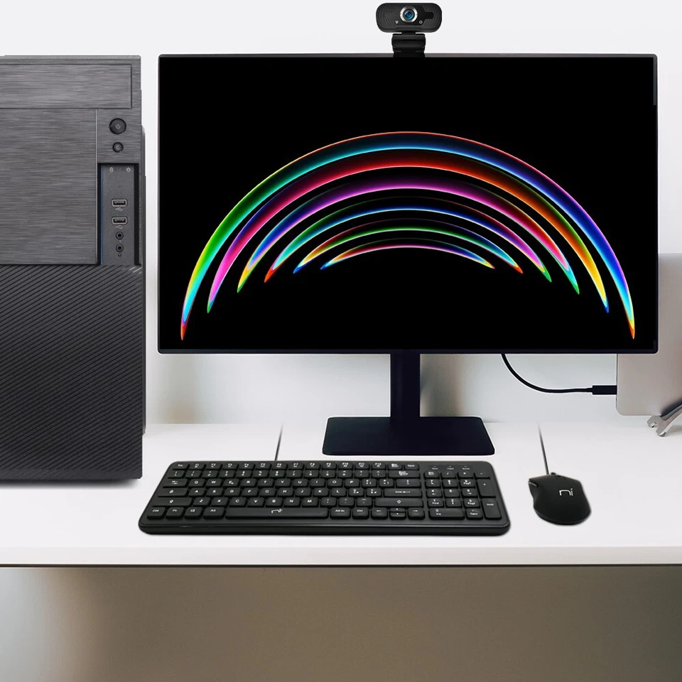 COMPUTER DESKTOP WINDOWS10 INTEL CORE I7 16GB RAM SSD 1TB MONITOR WEBCAM INCLUSI - Imagen 4 de 4