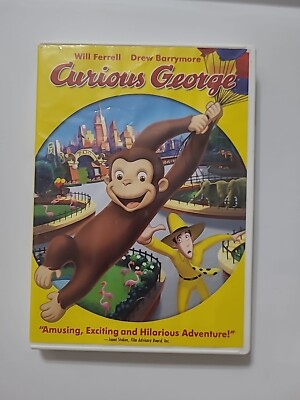 CURIOUS GEORGE MOVIE + Pre-K ABC's CD-Rom Windows and Mac 2000 LOT