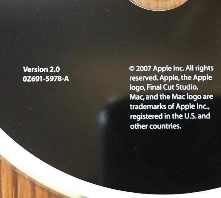 2007 Macintosh Mac Final Cut Studio Motion Content Software Install CD Version 2 - Image 4 of 4