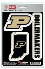 Purdue Boilermakers Team ProMark Die-Cut Decal Stickers 3 Pack