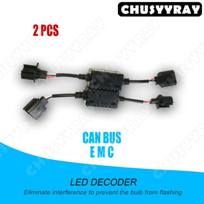 H13 9008 LED Headlight Error Free Canbus Decoder Anti-Flicker Resistor for Dodge