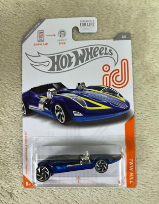 🔥Hot Wheels ID TWIN MILL CHASE 1:64 Scale Spectraflame Blue Die