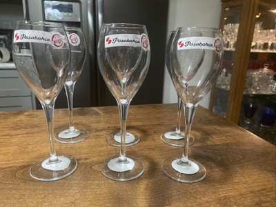 Monte Carlo (6)Wine Glasses 11 oz seamless pulled stem Pasabahce NIB